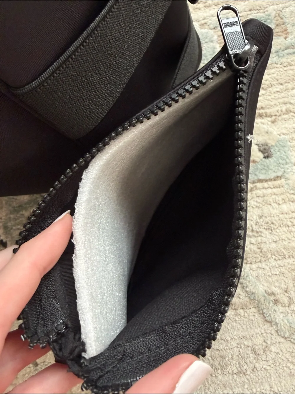 Wade Dagne Dover Black Diaper Tote with Crossbody Strap